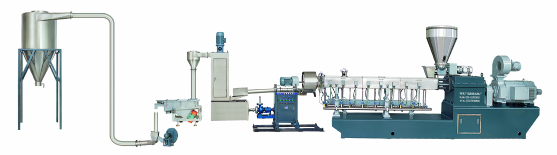 填充、共混改性水環(huán)熱切粒機(jī)組